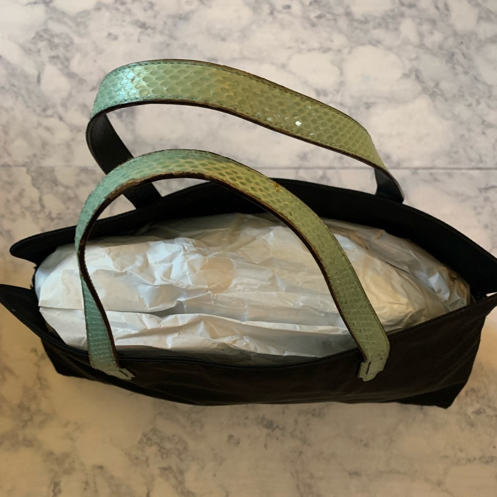 Kate Spade Tote Bag with Python Handles - Picture 3 of 8